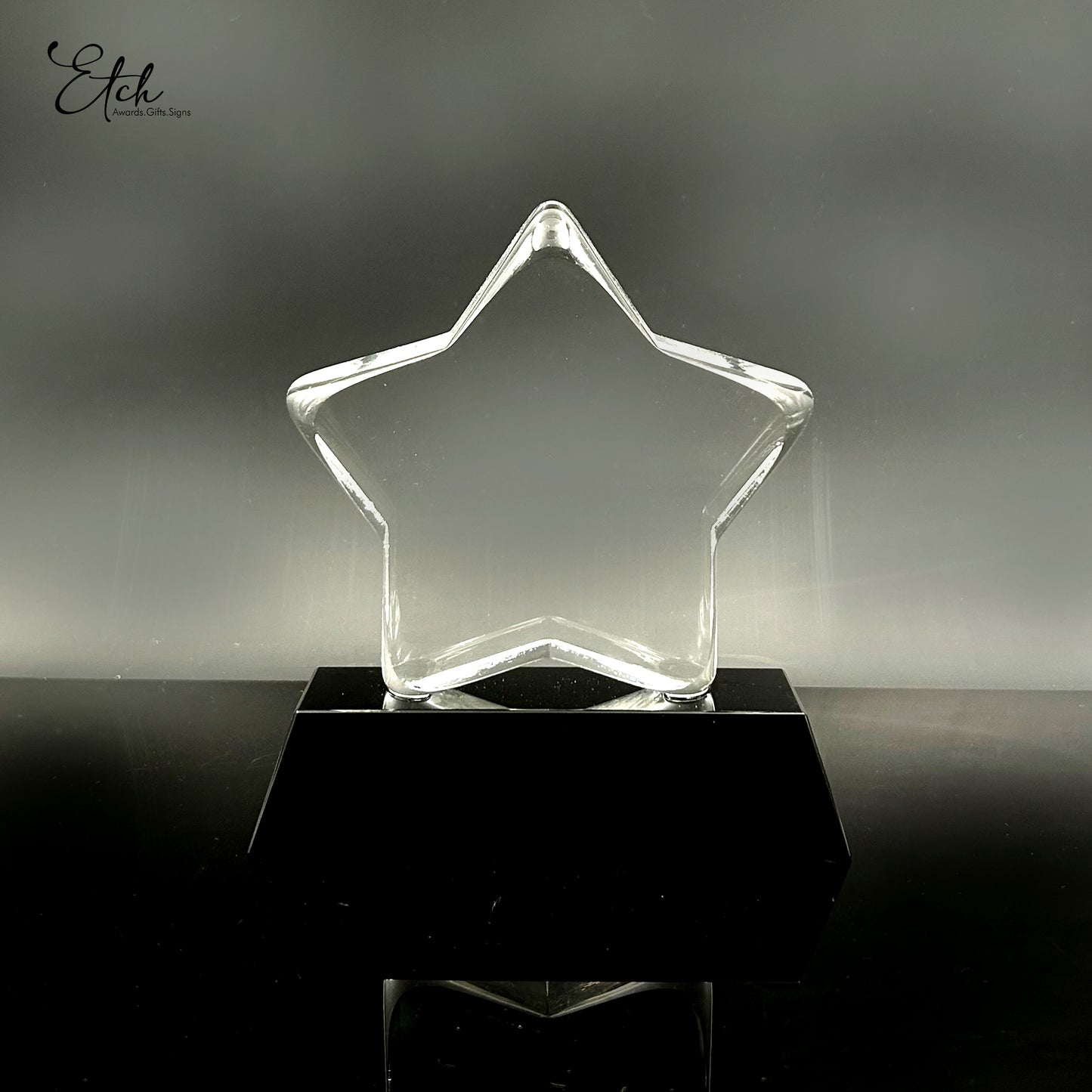 Charming Star Trophy Award with Black Base