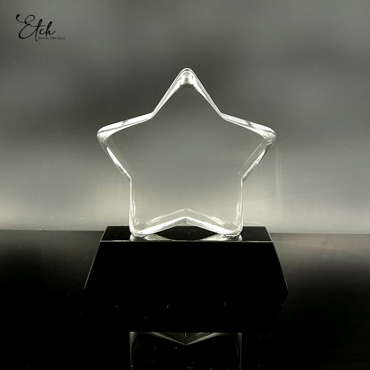 Charming Star Trophy Award with Black Base