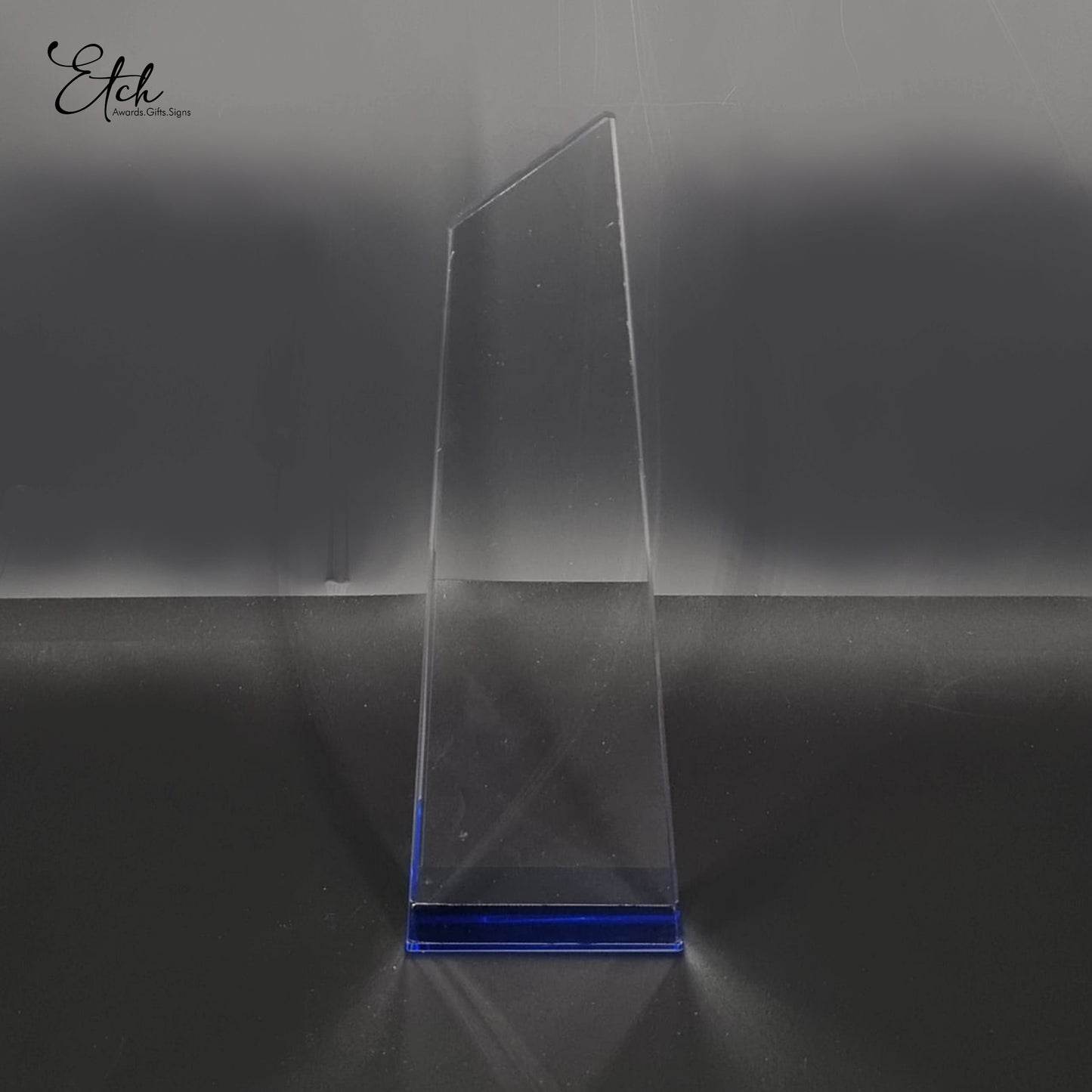 Clear Edge Apex Award with Colored Base