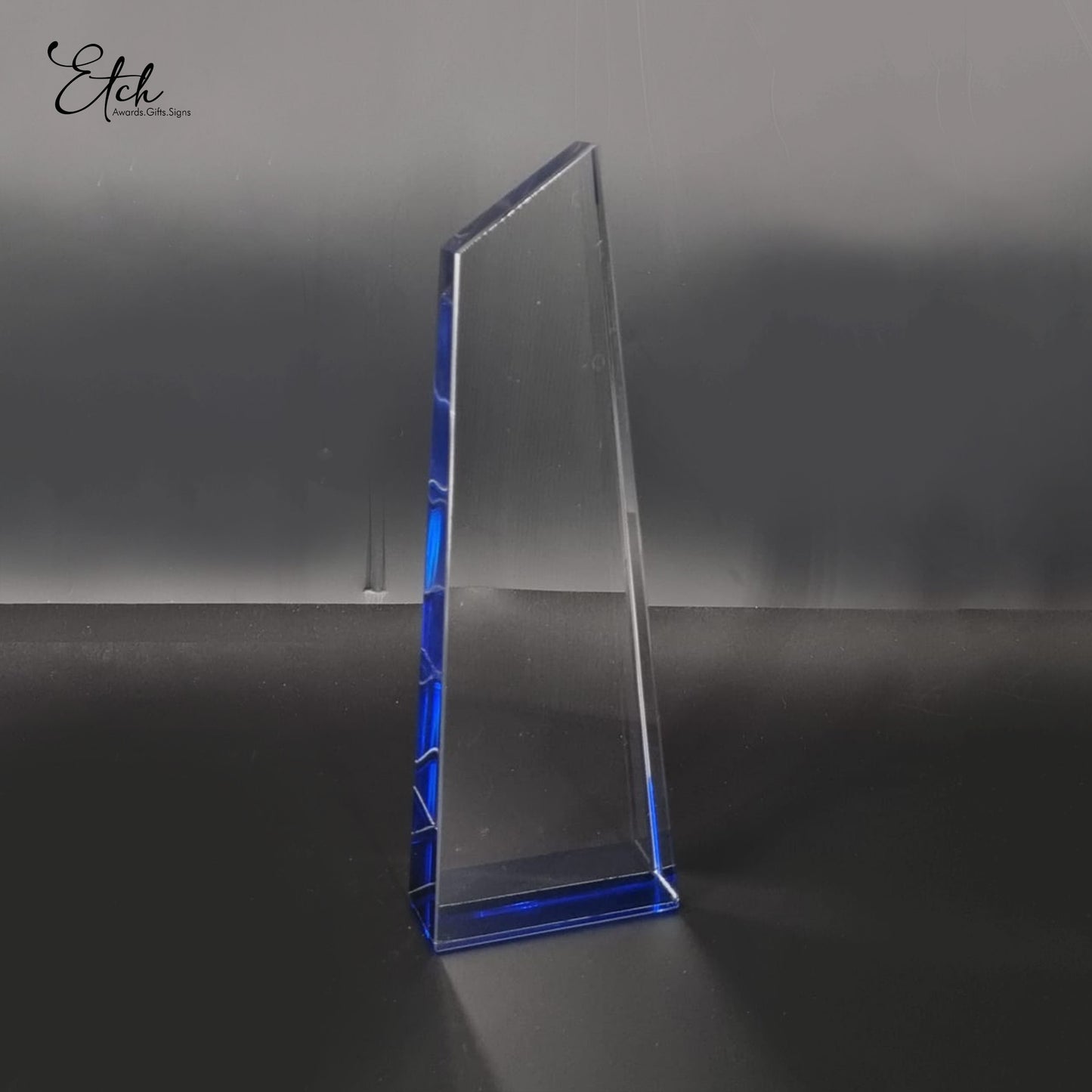 Clear Edge Apex Award with Colored Base
