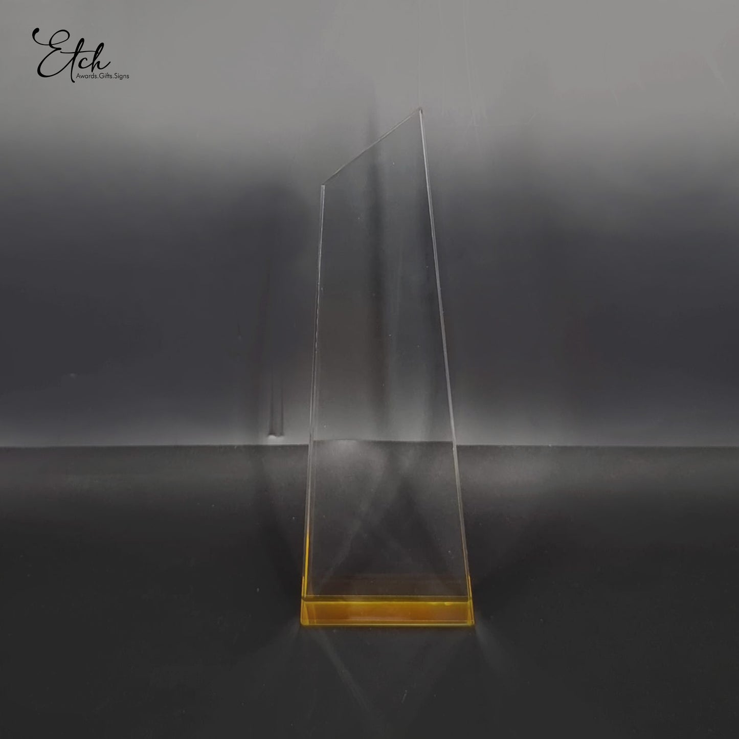 Clear Edge Apex Award with Colored Base