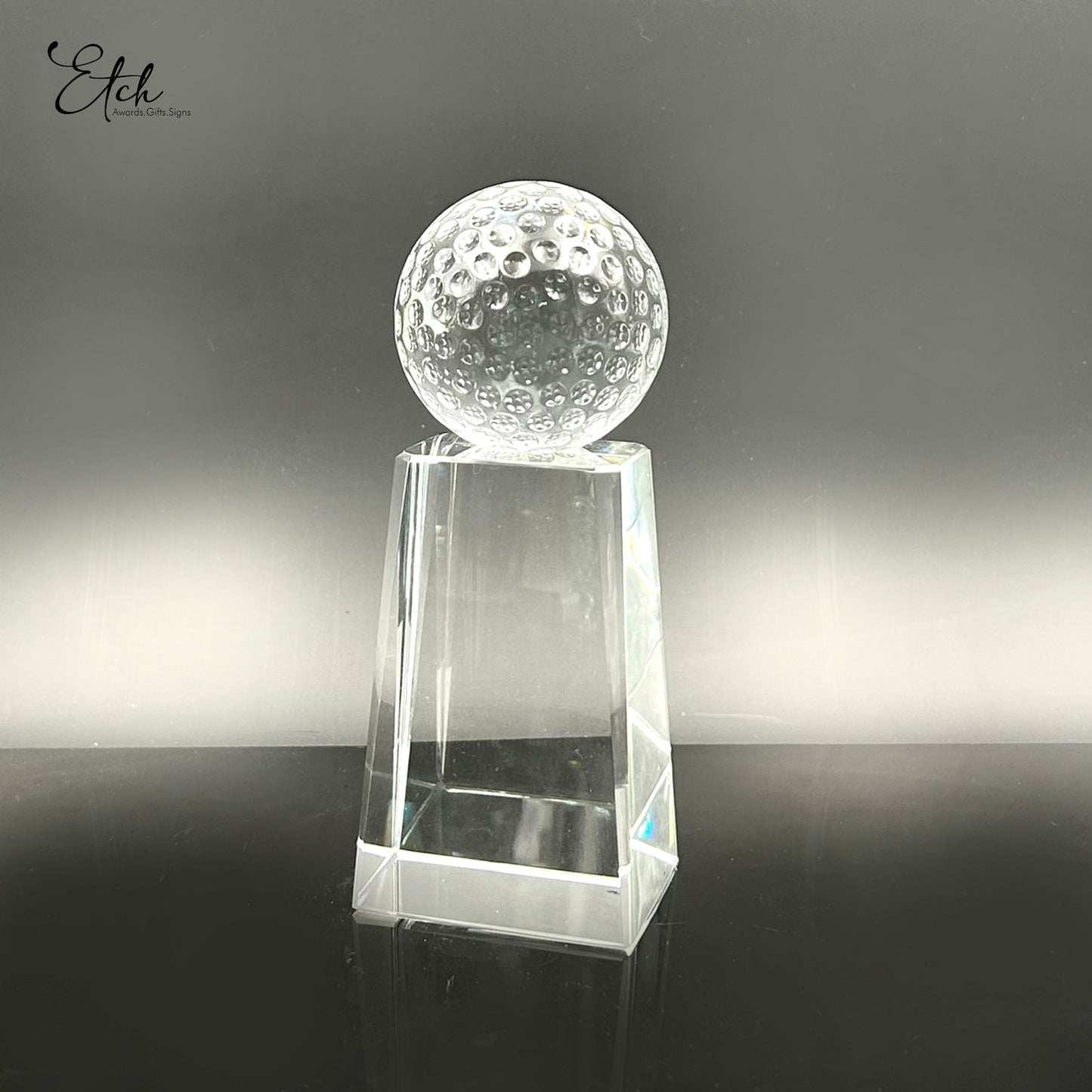 Clear Golf Ball Trophy Award