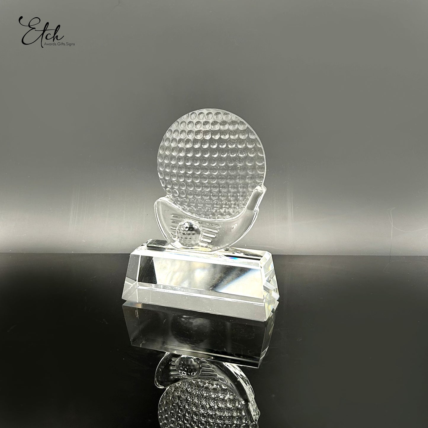 Clear Golf Putter Trophy Award