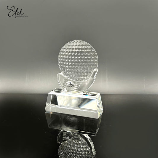 Clear Golf Putter Trophy Award