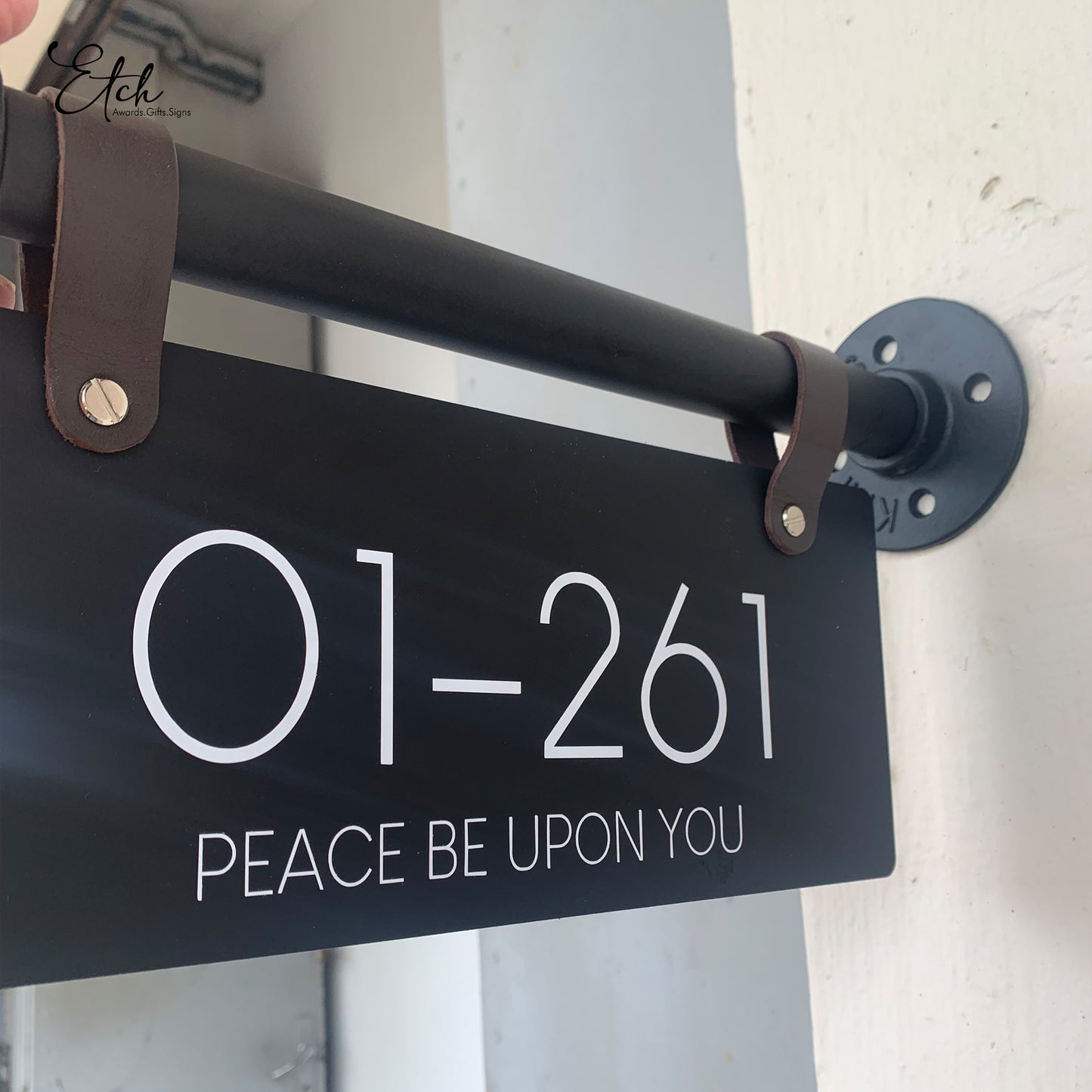 Corridor Home Unit Sign with Brackets