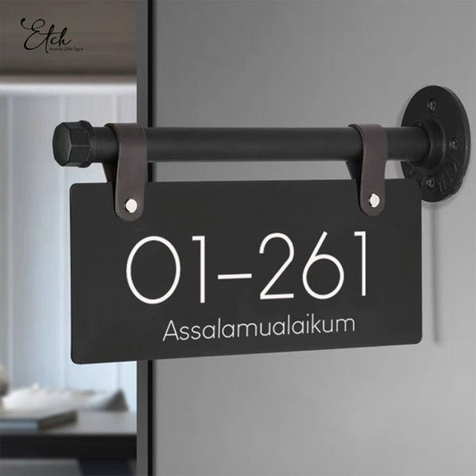 Corridor Home Unit Sign with Brackets