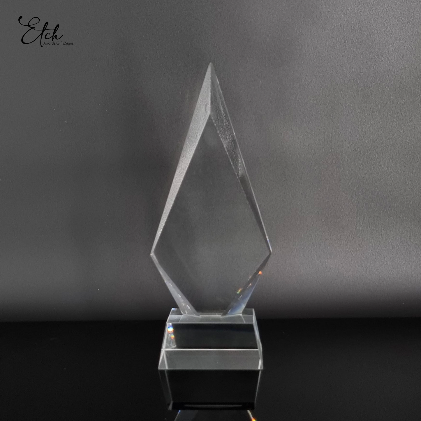 Crystal Apex Edge Trophy Award