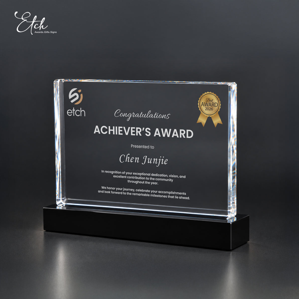 Crystal Excellence Award