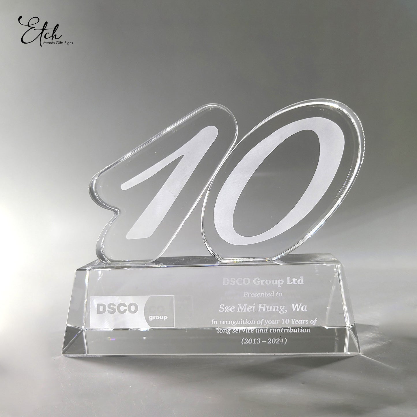 Crystal Long Service Award