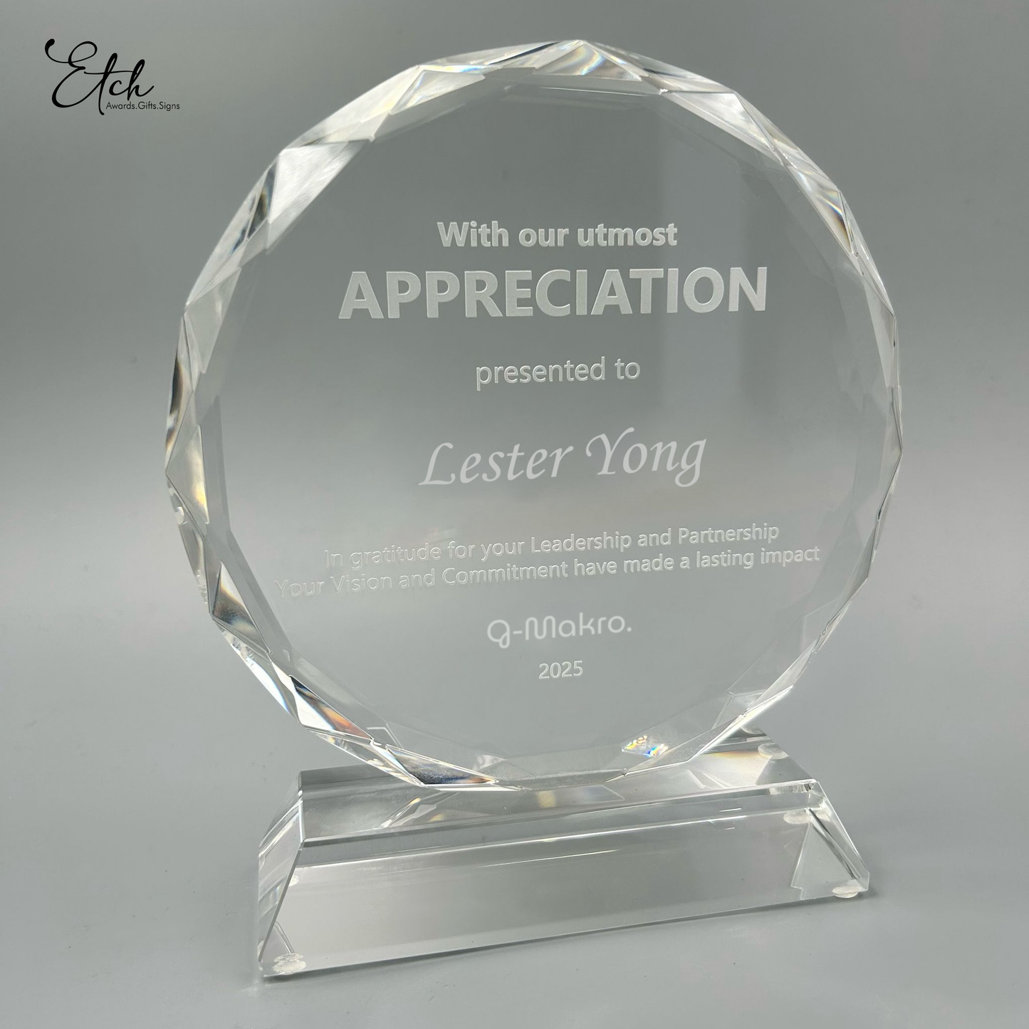 Crystal Sunflower Award