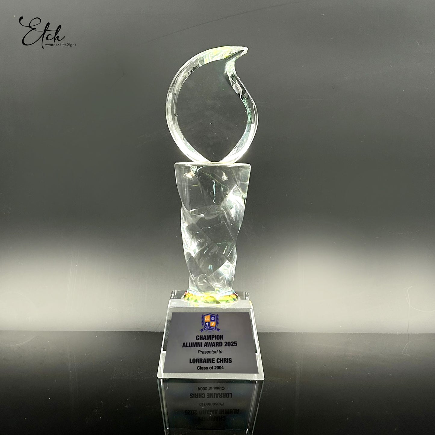 Crystal Torch Trophy Award