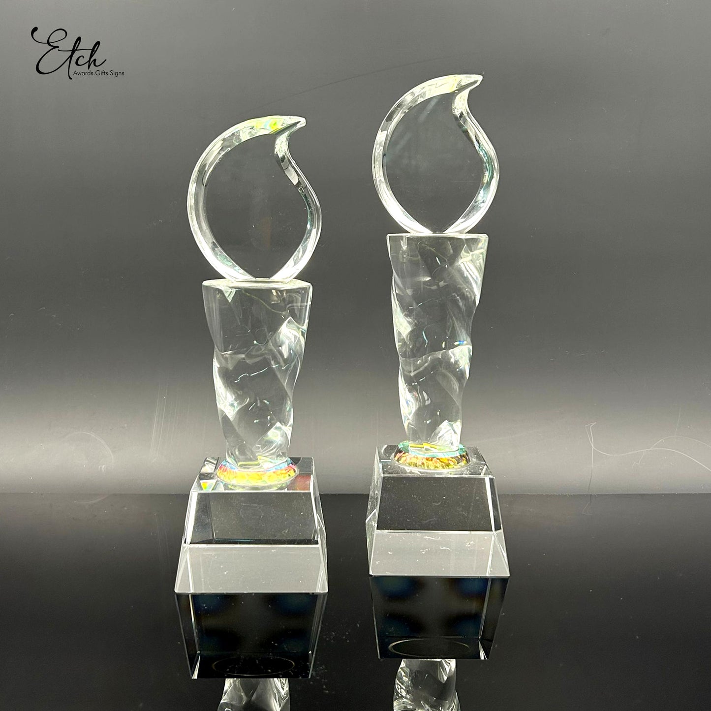 Crystal Torch Trophy Award