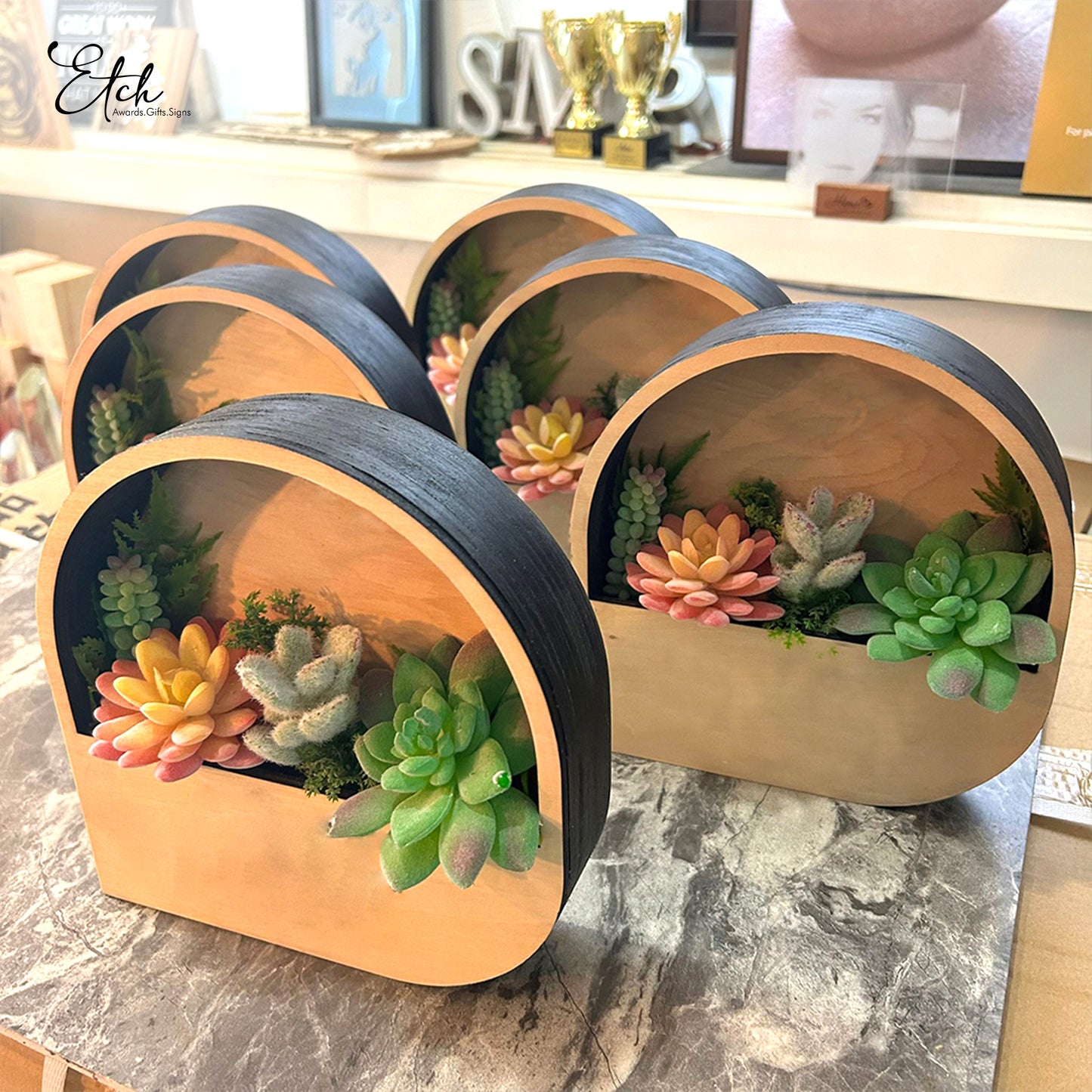 Custom Wooden Flower Pot