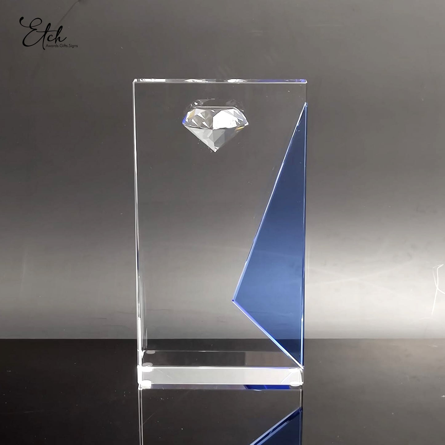 Diamond Plaque with Blue Edge Award