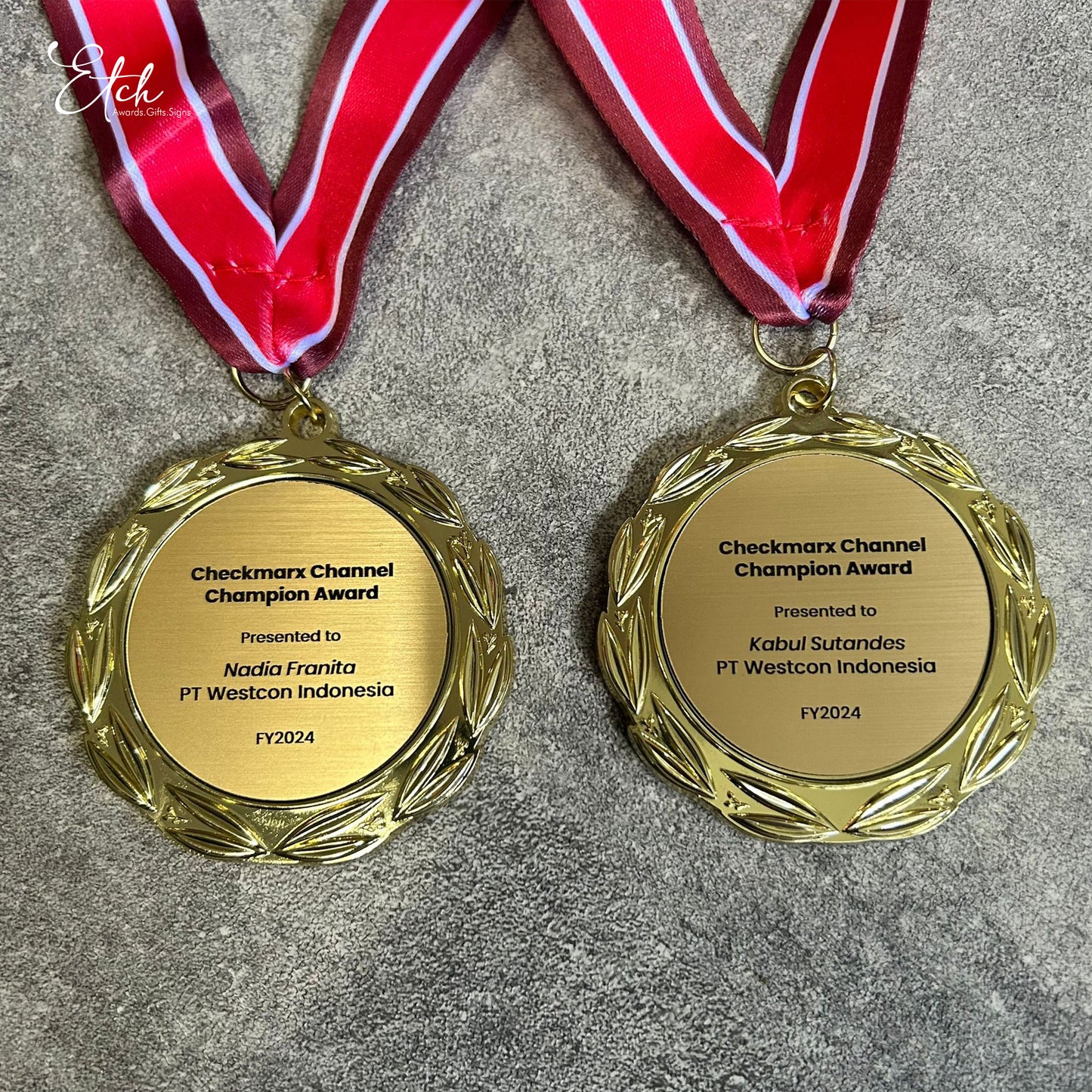Etch Medal
