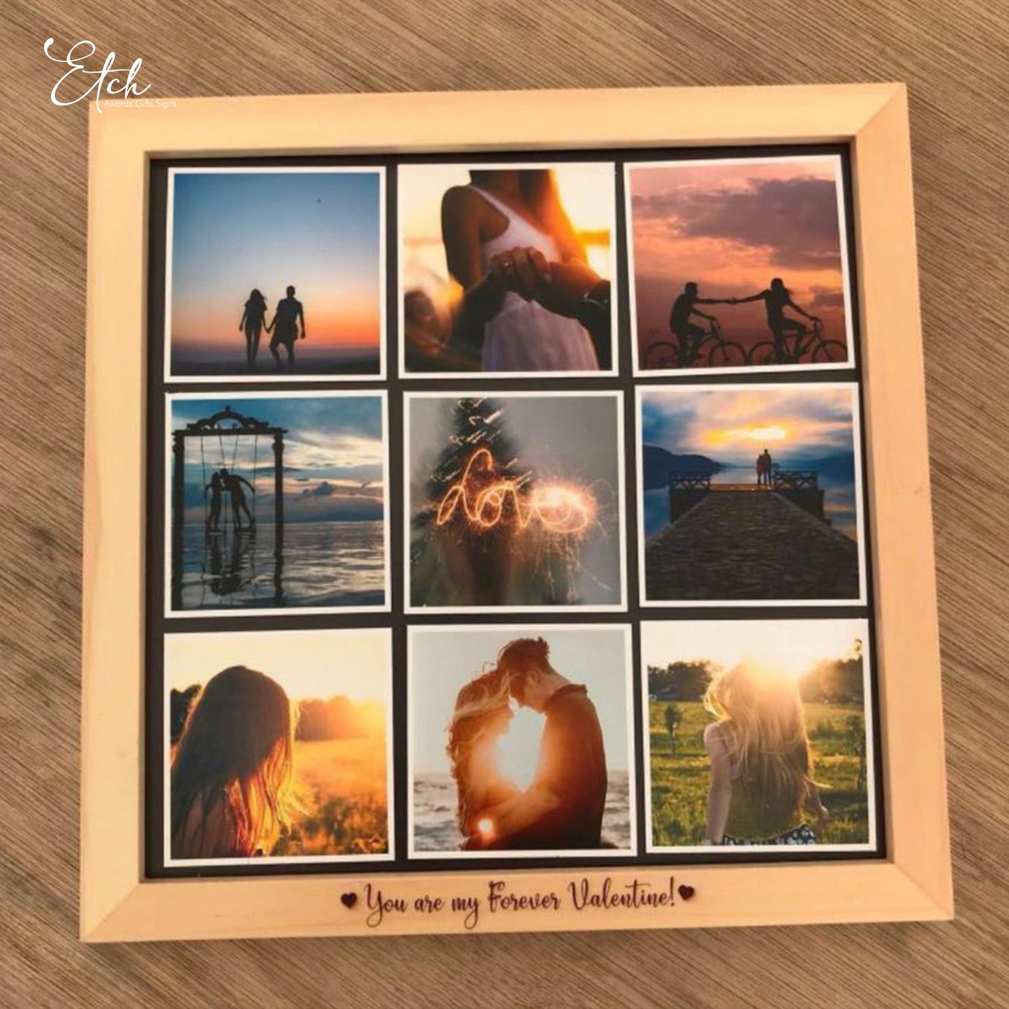 Framed Photo Magnets Collage (9 Photo Magnets)