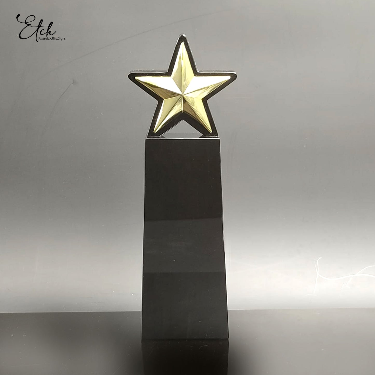 Grey Framed Star Trophy Award