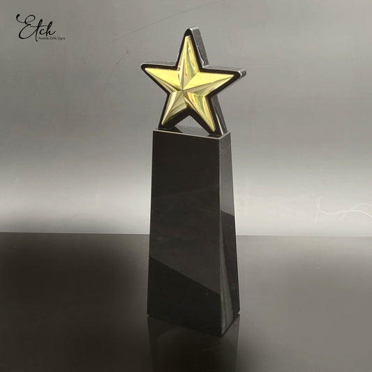 Grey Framed Star Trophy Award