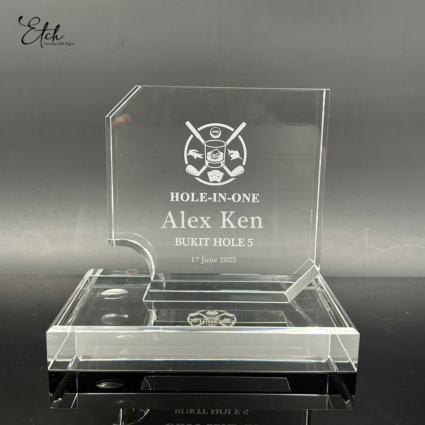 Hole-in-One Golf Trophy Award