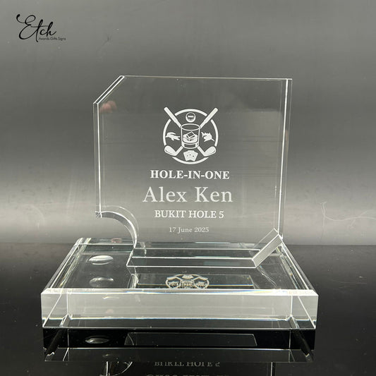 Hole-in-One Golf Trophy Award