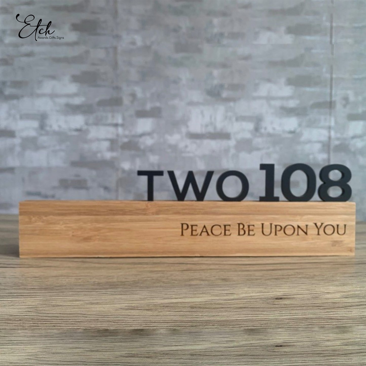 Home Unit Sign - Hotel room styled