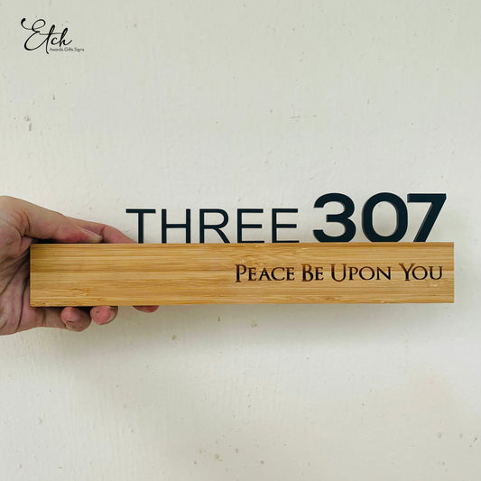 Home Unit Sign - Hotel room styled