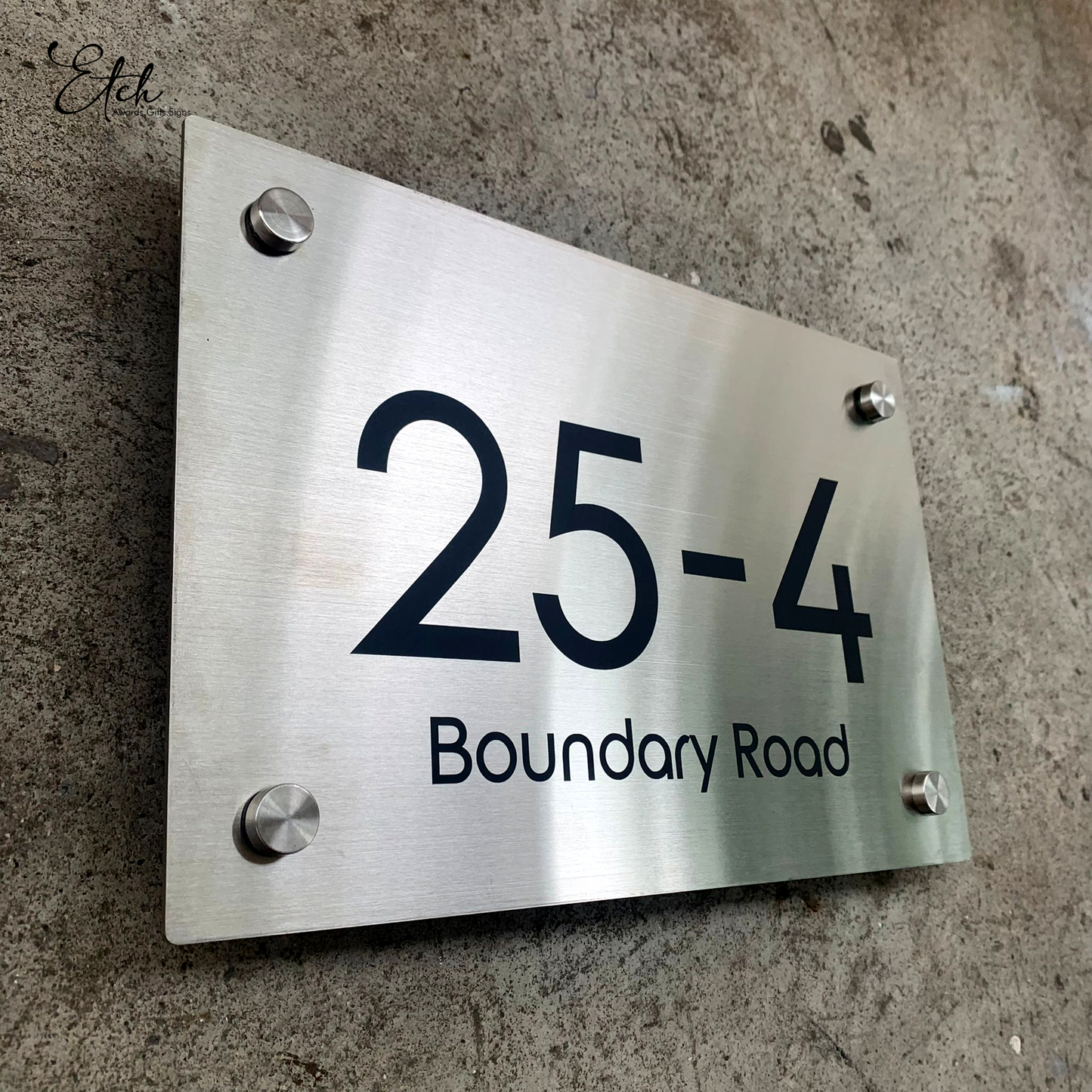 Metal Home Unit Sign