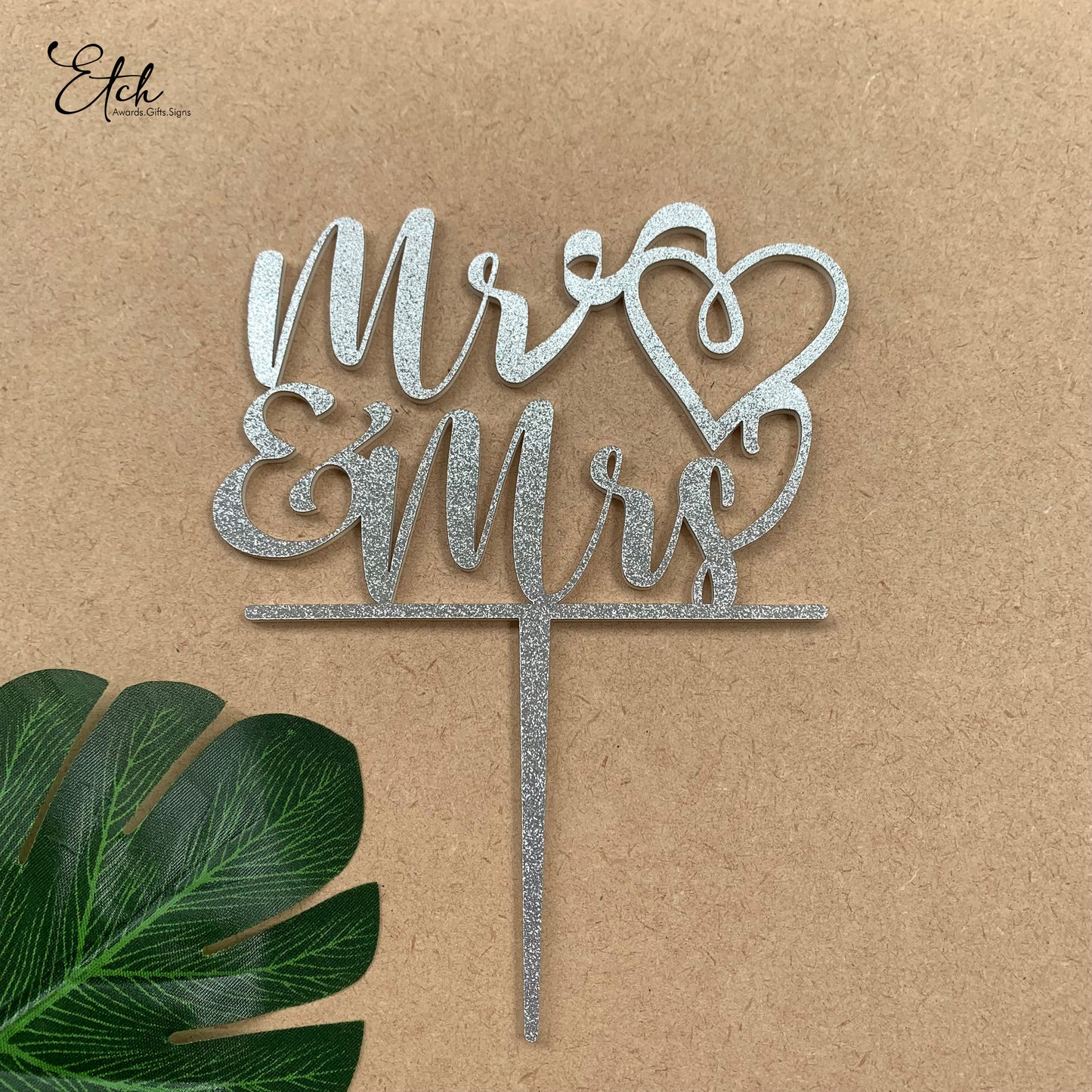 Mr & Mrs Cake Topper