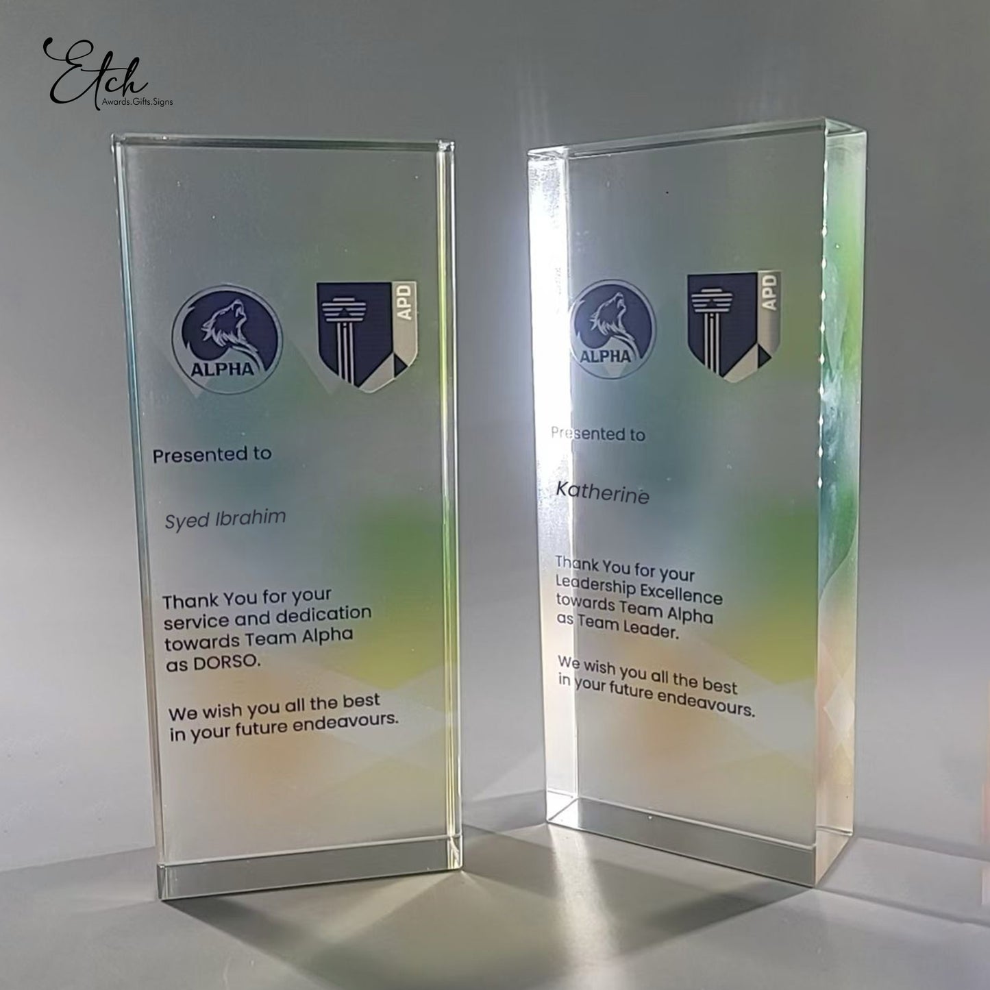 Radiant Crystal Block Award