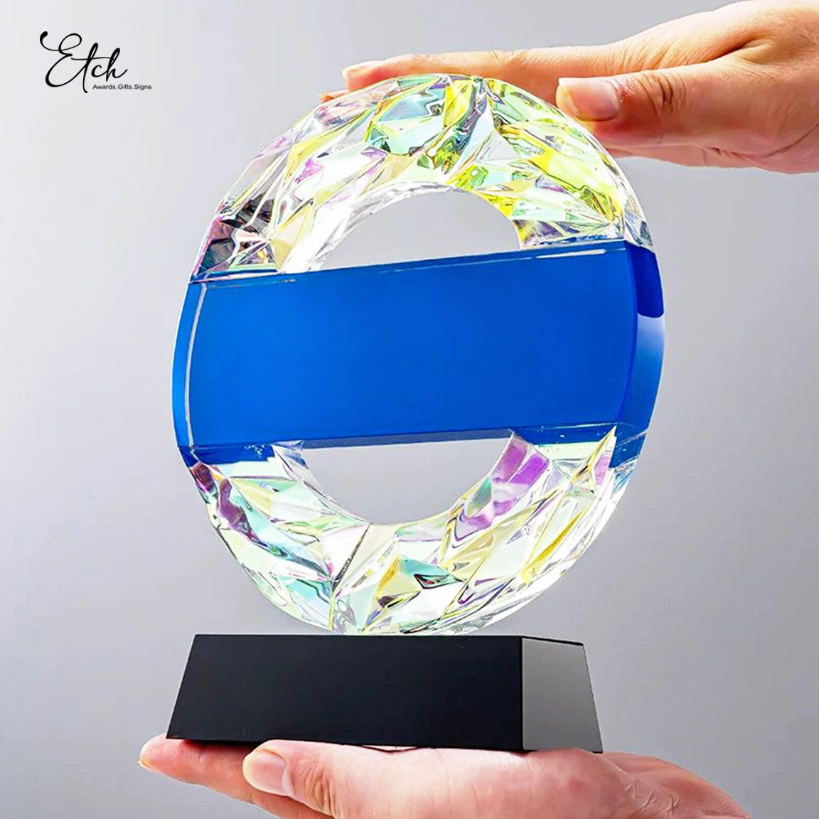 Radiant Ring Crystal Award