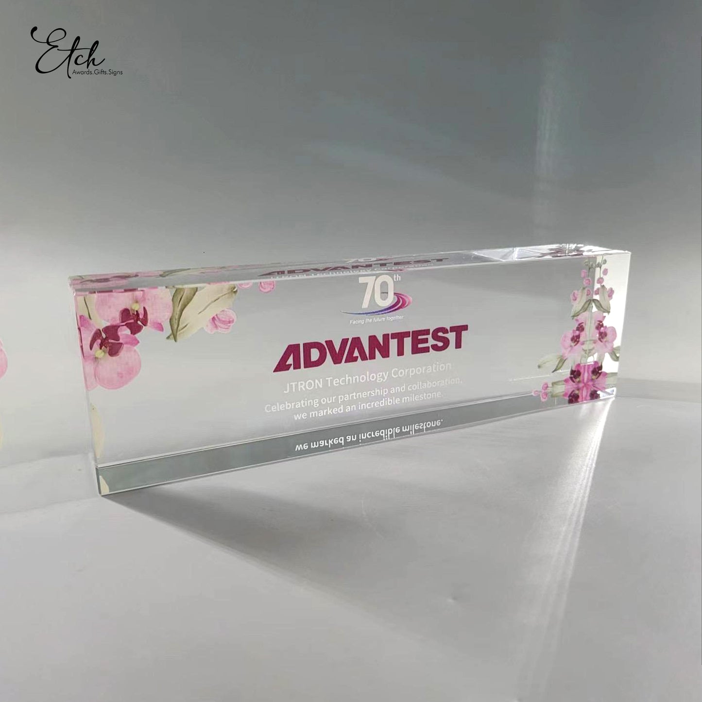 Singapore National Flower Crystal Block