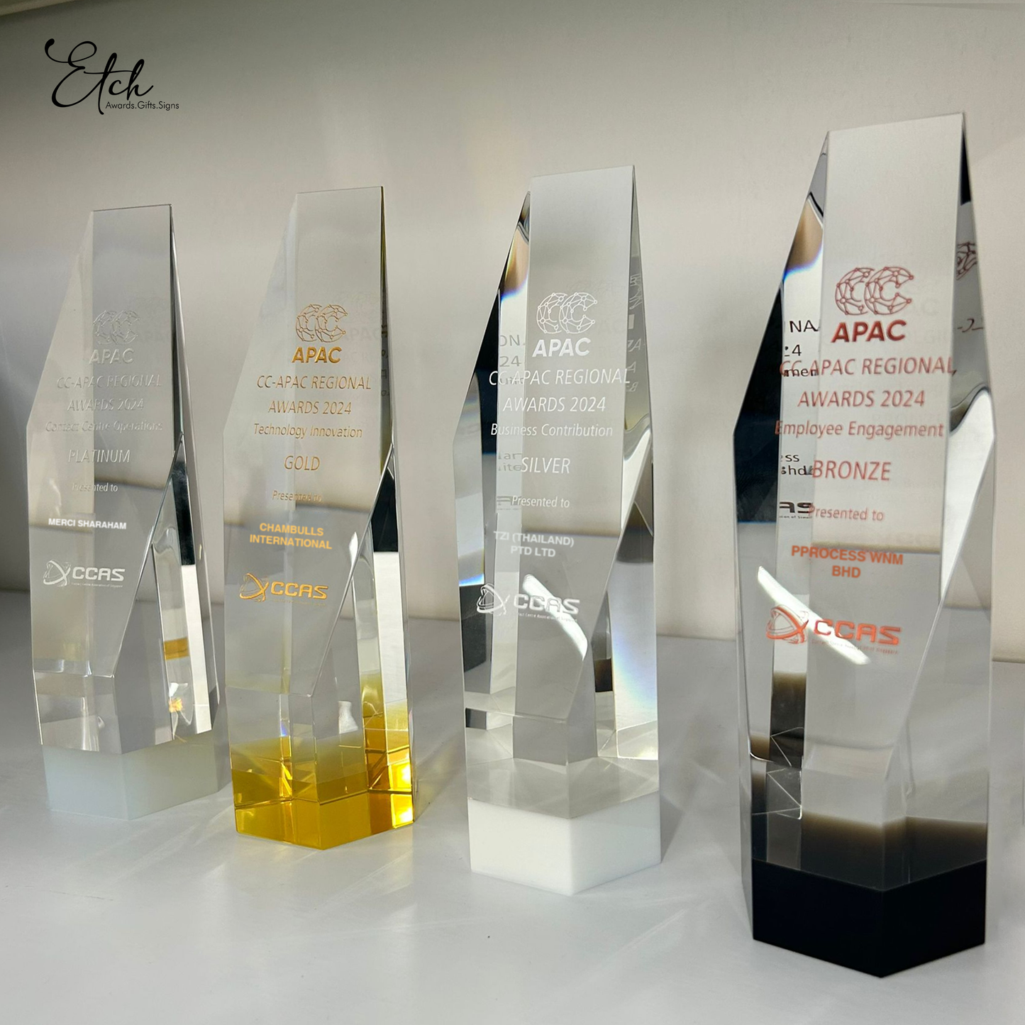 Solid Base Crystal Award