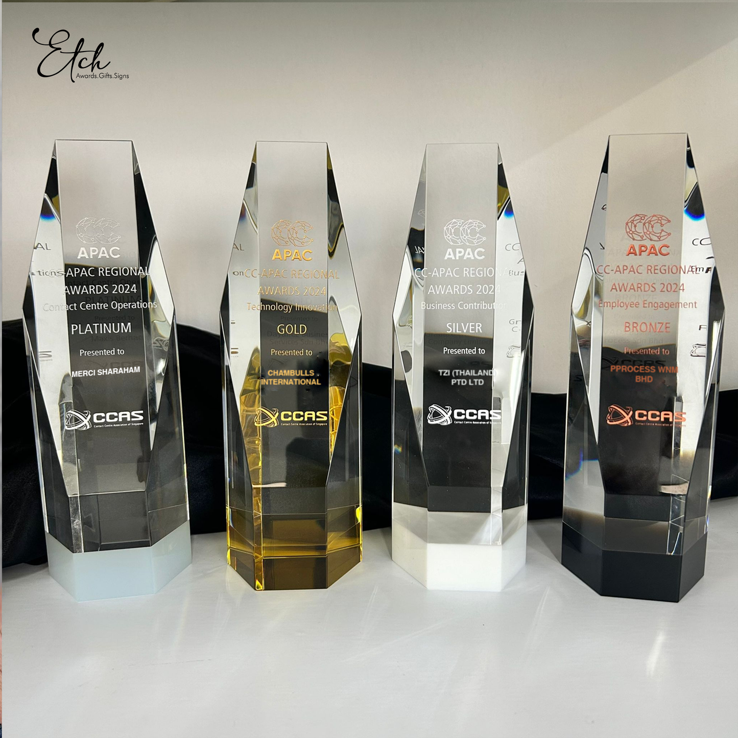 Solid Base Crystal Award