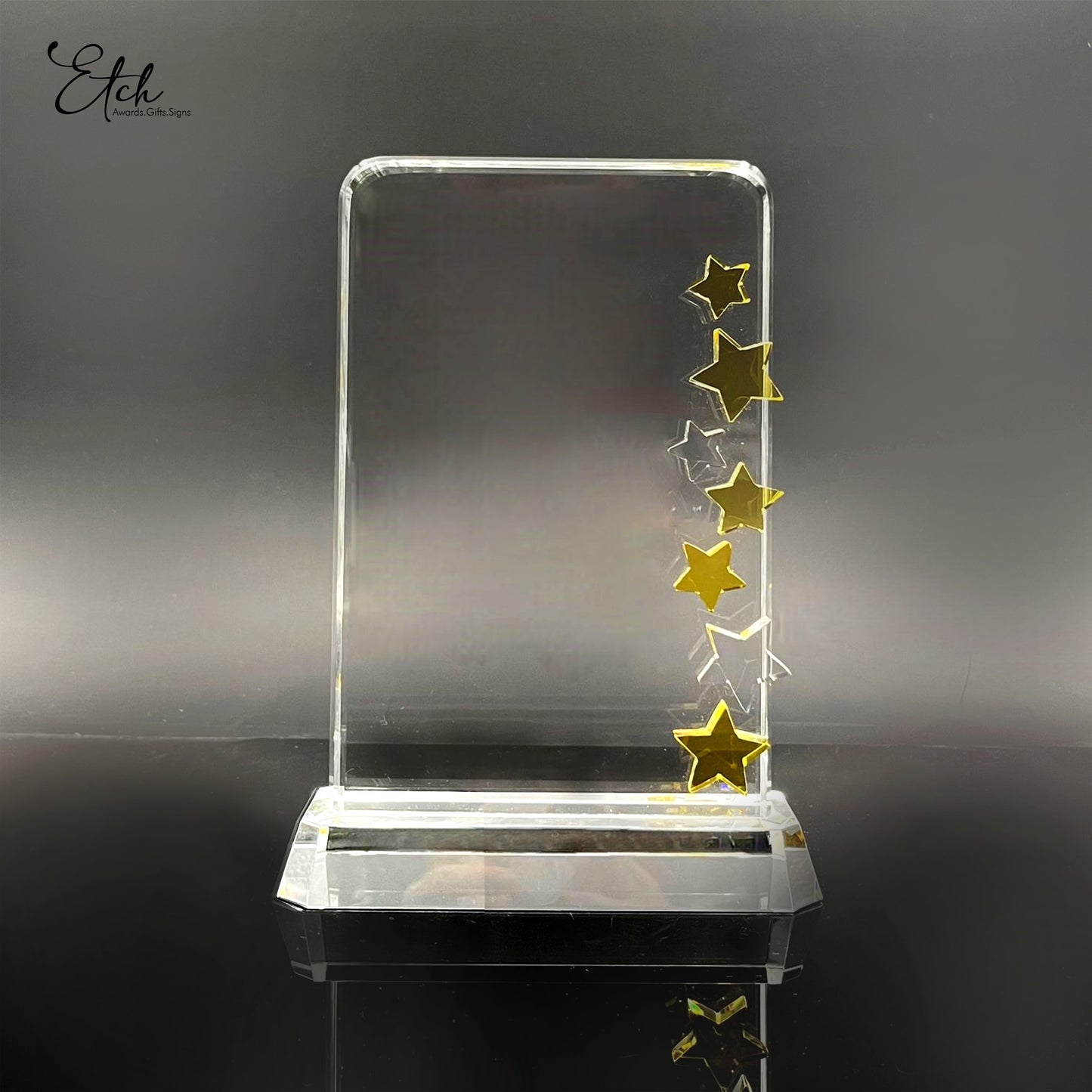 Squircle Golden Star Trophy Award