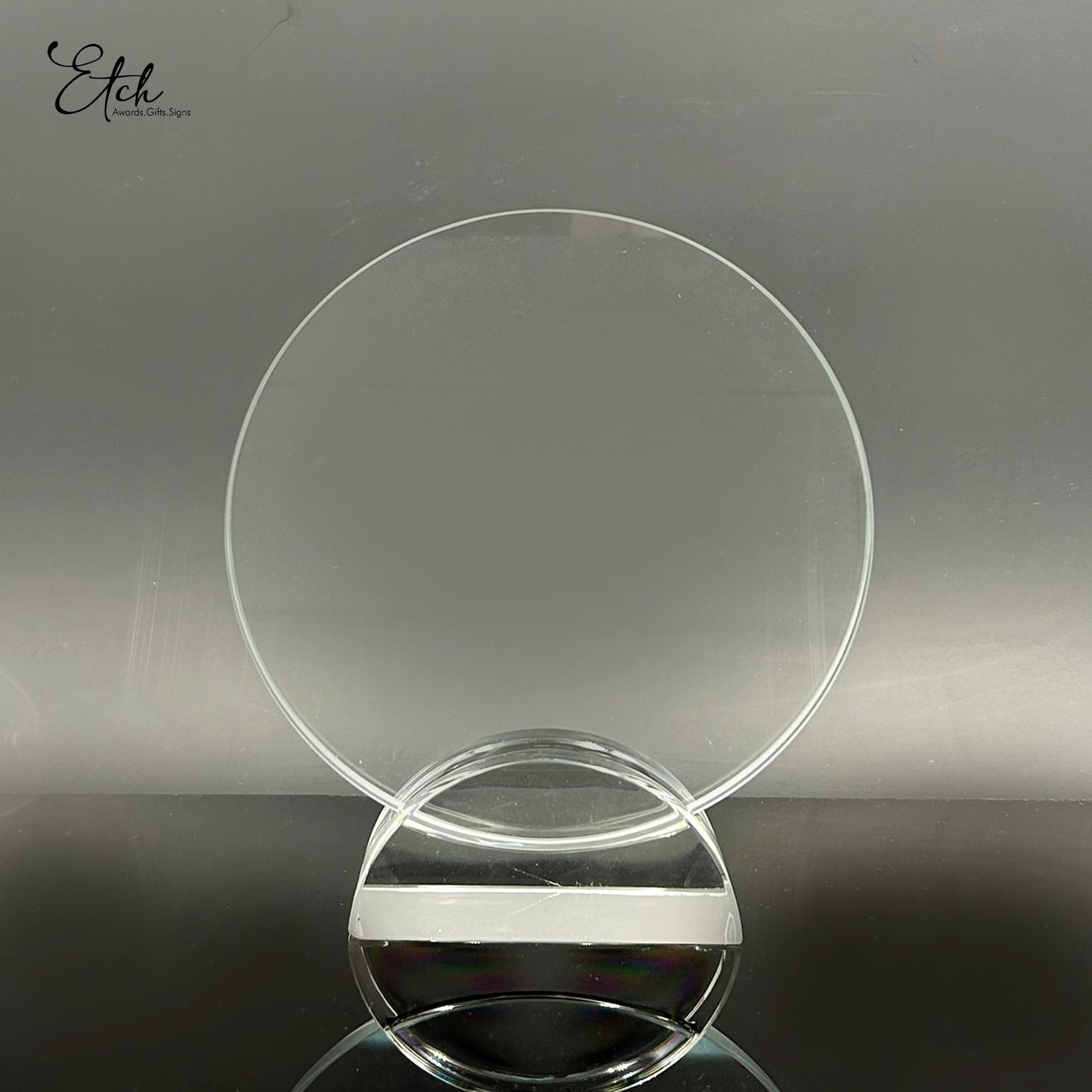 Tinted Circular Trophy Award