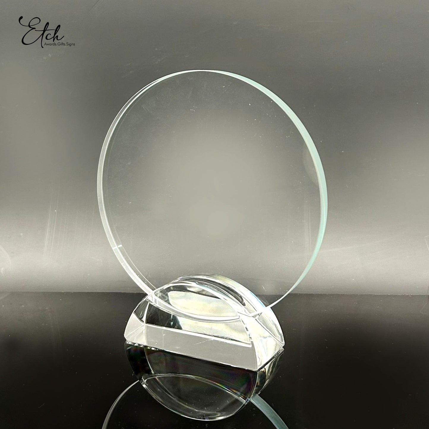 Tinted Circular Trophy Award