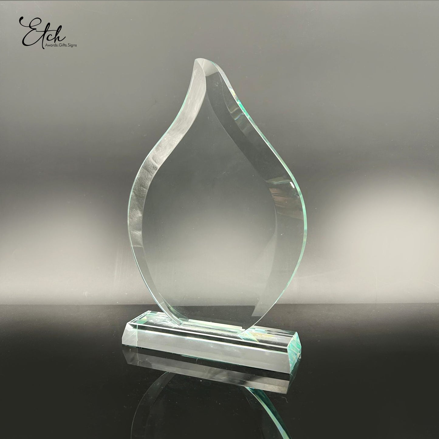 Tinted Flame Trophy Award