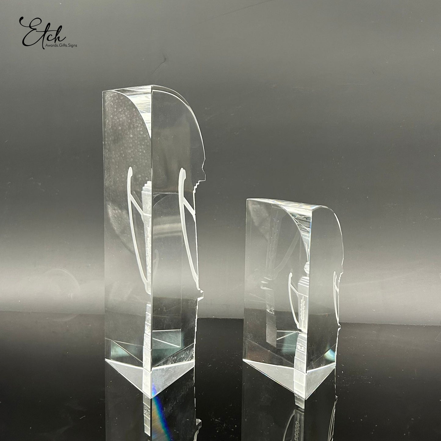 Unique 3D Crystal Block Award