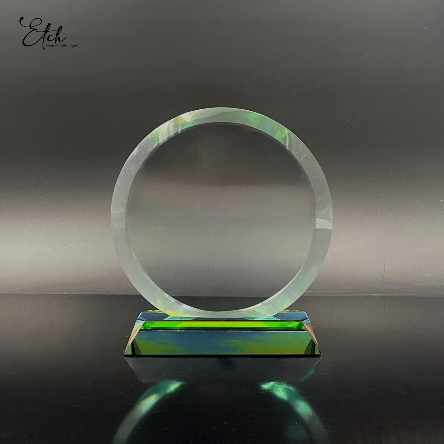 Vivid Green Brilliance Trophy Award