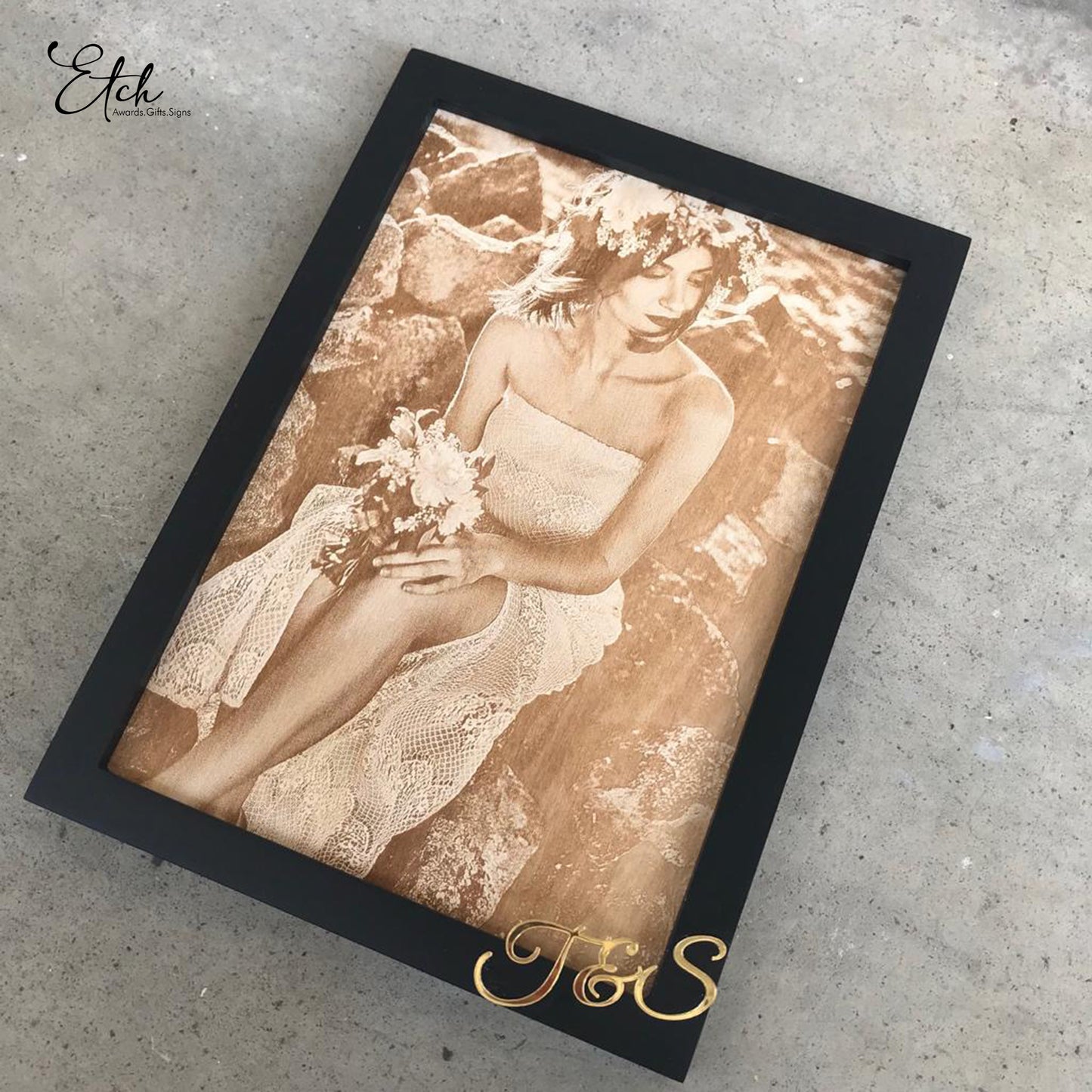 Wedding Gift - Image Engraving on Wood