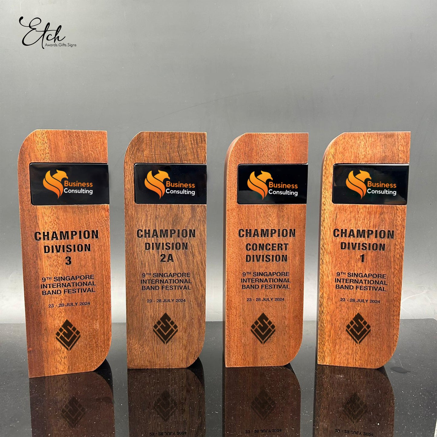 Wooden Black Series Crystal Award