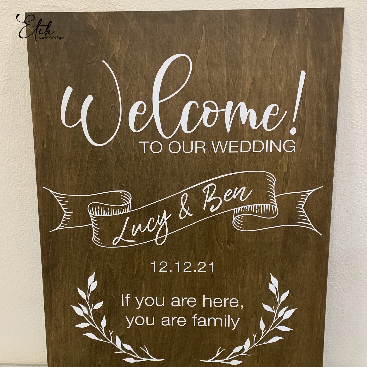 Wooden Board Sign A3 Size