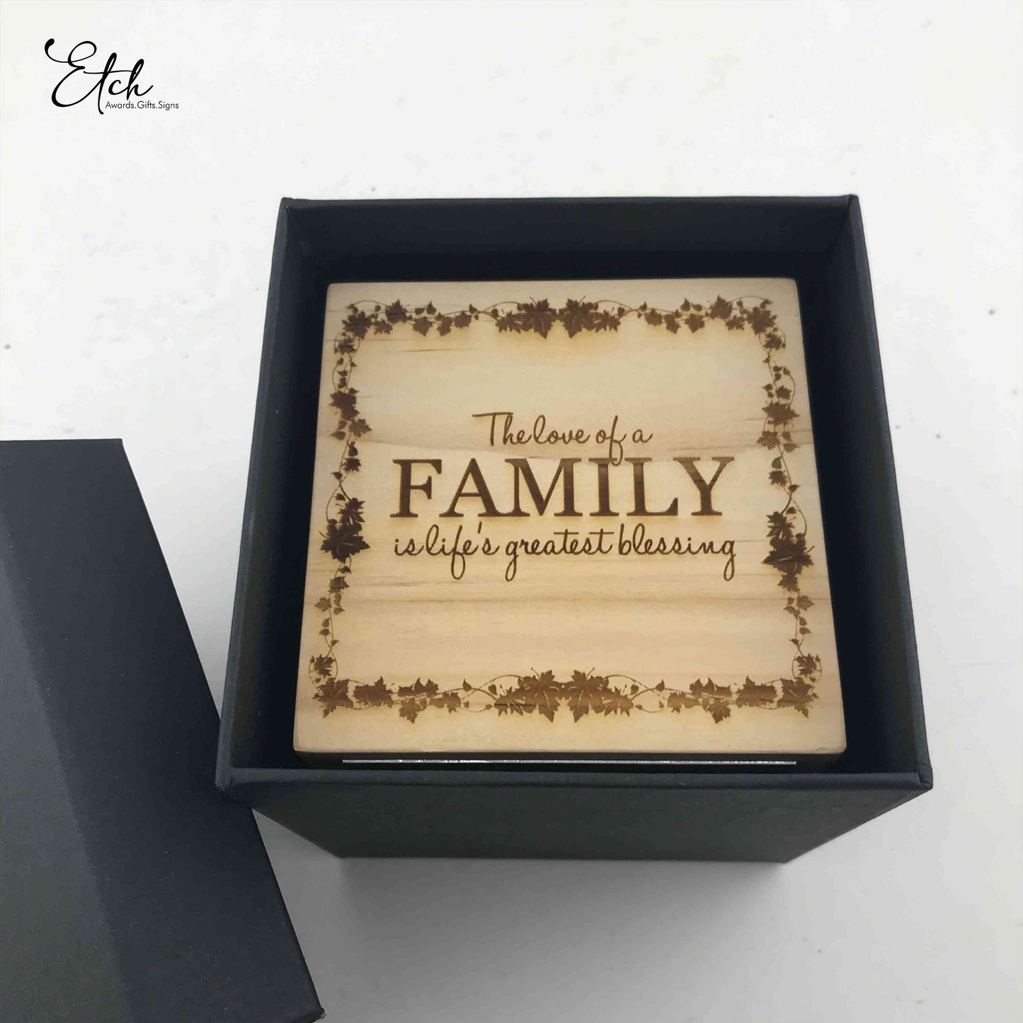 Wooden Photo Cube