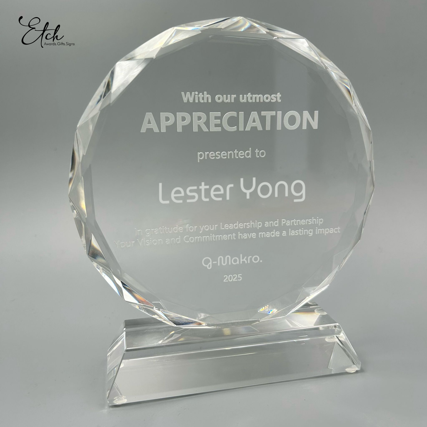 Crystal Sunflower Award