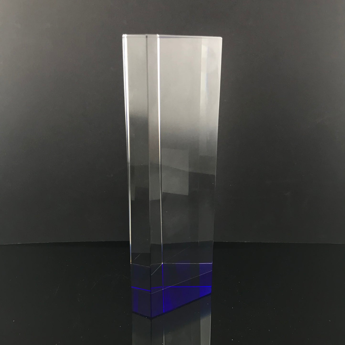 Achievement Crystal Award with Blue Base