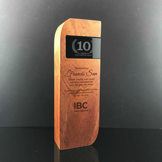Wooden Black Series Crystal Award
