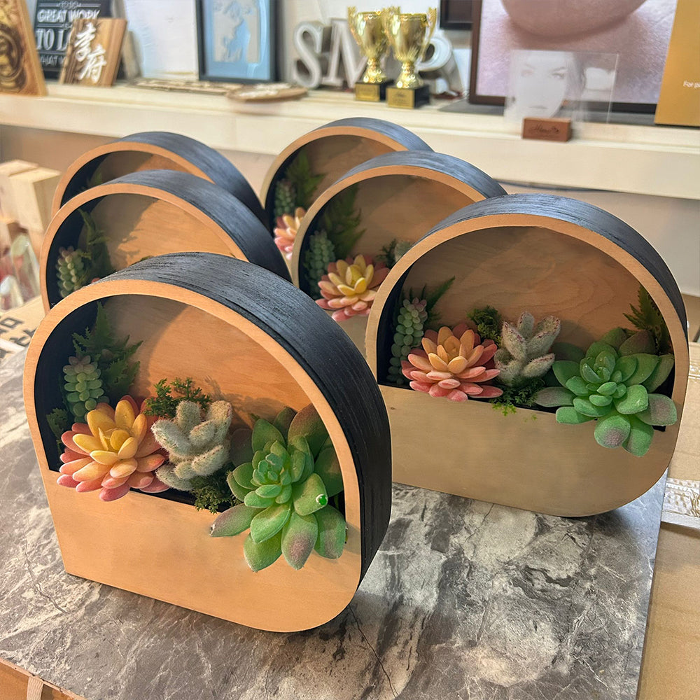 Custom Wooden Flower Pot