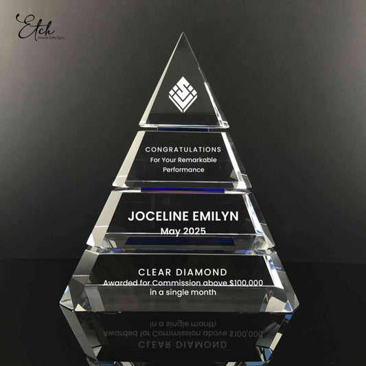 Accolade Pyramid Crystal Award