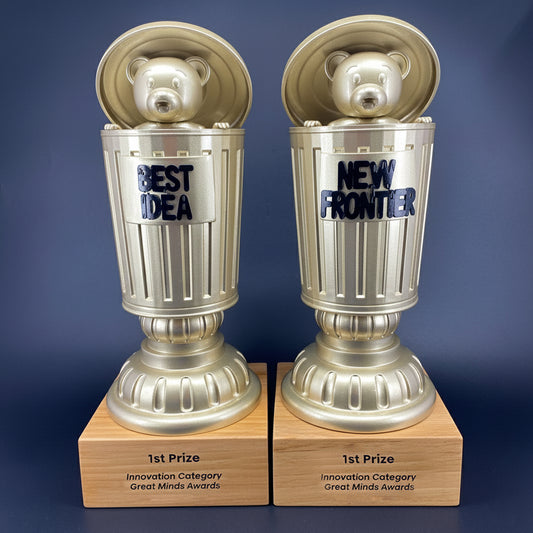 Customised Bear in Bin Award