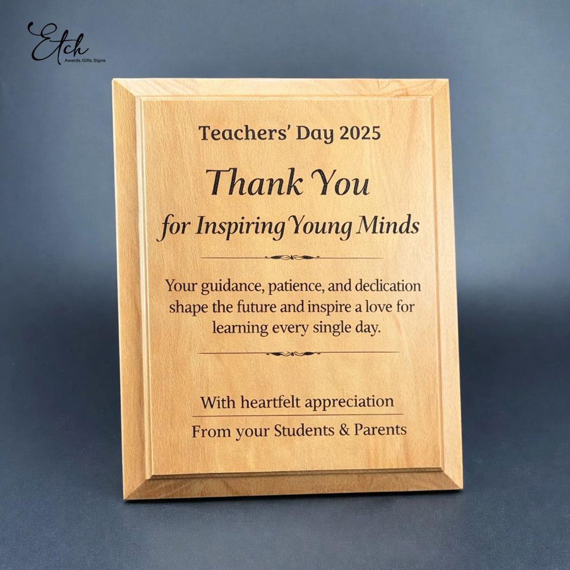 Classic Wooden Plaque